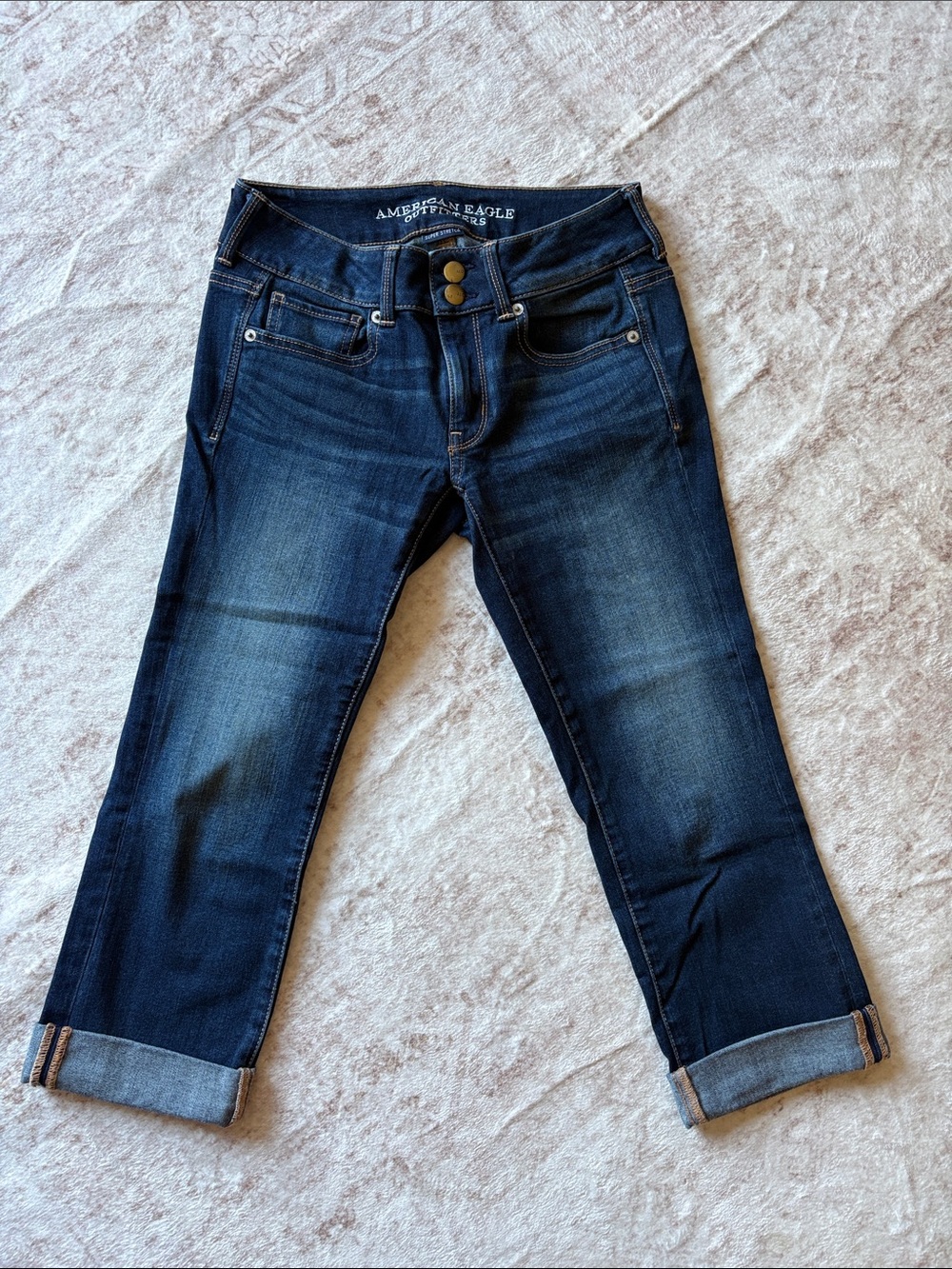 American Eagle Outfitters Dark Jean Cropped Capris